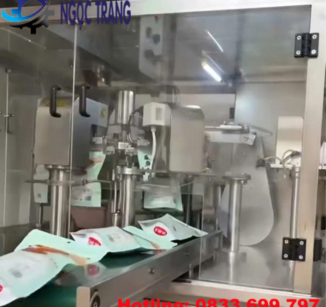 Máy chiết rót túi - Máy chiết rót nước giặt, nước xả vải