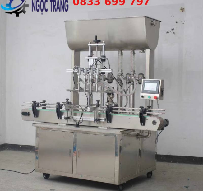Máy chiết rót 4 vòi tự động - Máy chiết rót thực phẩm, mỹ phẩm
