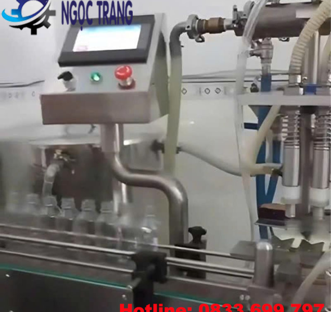 Máy chiết rót 6 vòi tự động - Máy chiết rót định lượng hiện đại