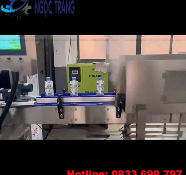 Máy co màng hơi nước - Máy phóng màng co kết hợp co màng