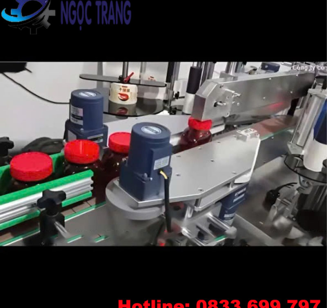 Máy dán nhãn chai vuông tự động - Máy dán nhãn tốc độ cao
