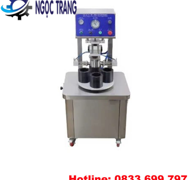 Máy siết nắp chai hút chân không - Máy đóng nắp 2 trong 1